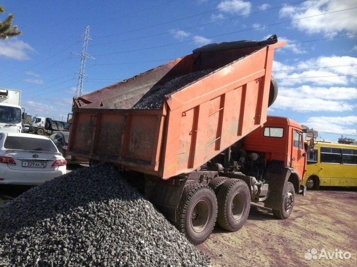 Щебень \ Песок \ Земля гранитный от трех кубов