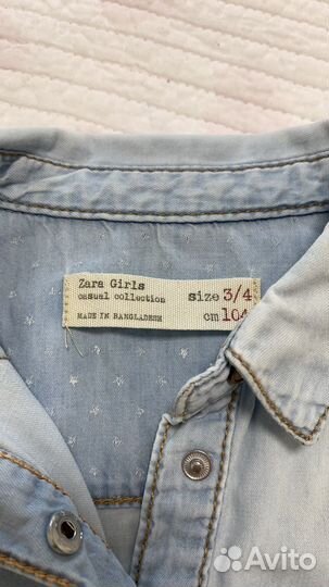 Рубашка джинсовая Zara