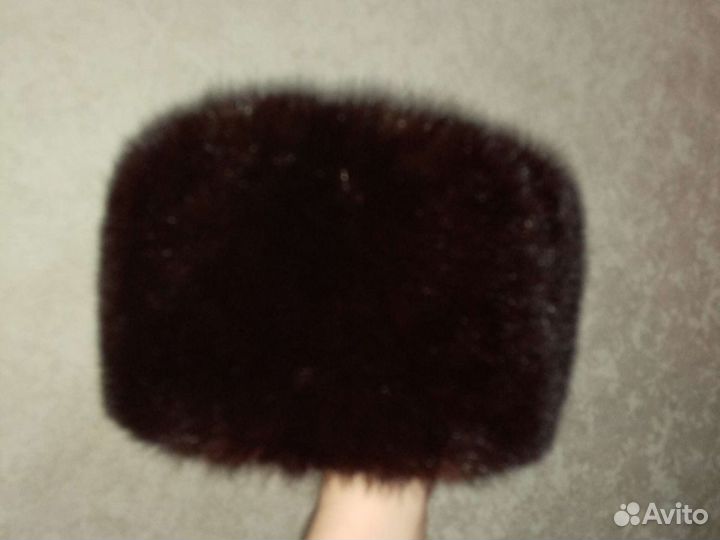 Норковая шапка мужская