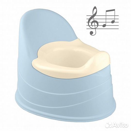 Горшок 390*310*305 голубой музыкальный 431300331