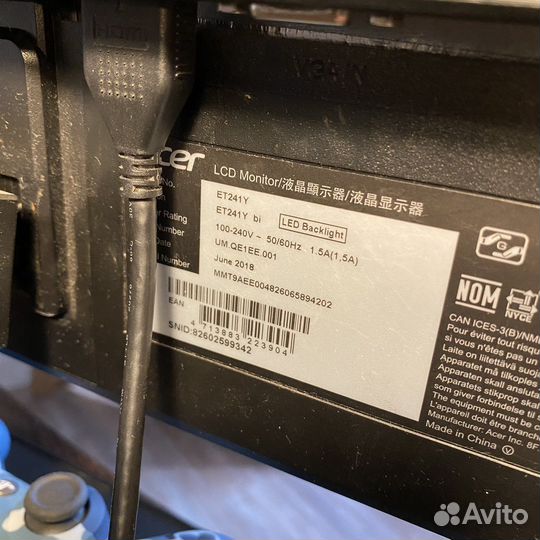 Монитор Acer ET241Y