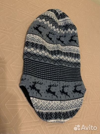 Шапка шлем зимняя шерсть/акрил р.50-52
