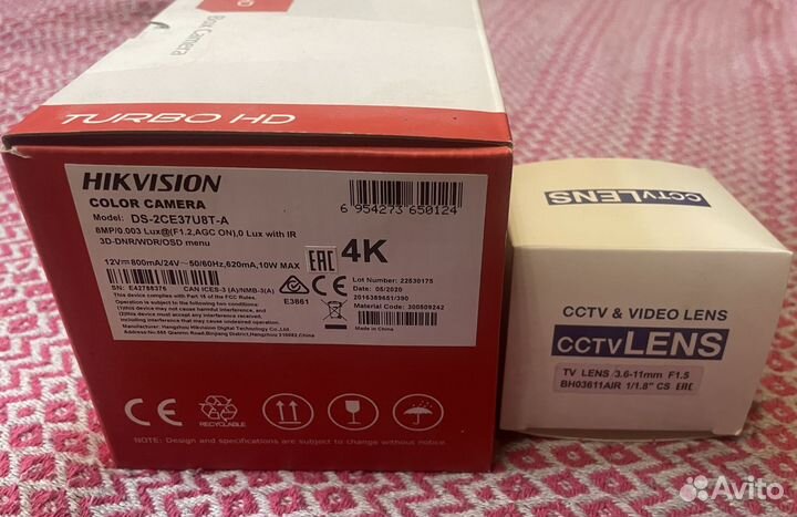 Hikvision 4K камера с линзой