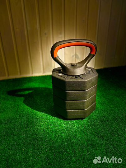 Гантели разборные + штанга + гиря + перчатки