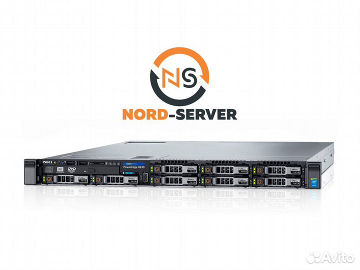 Cервер dell R430 8SFF 2x E5-2680 v4 384GB