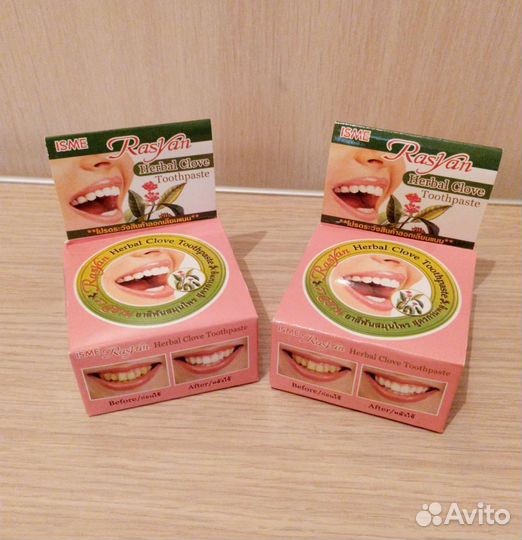 Тайская зубная паста Райсан с гвоздикой, 25г