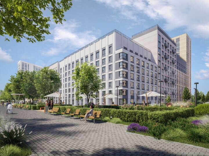 2-к. квартира, 61,3 м², 6/16 эт.