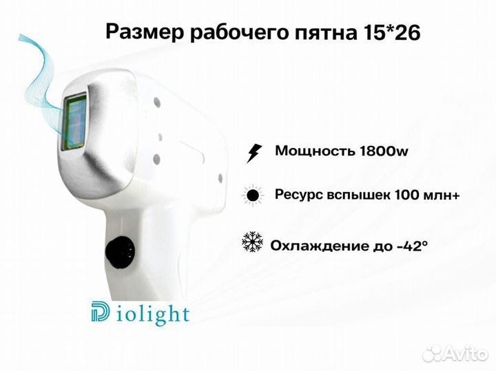 Диодный лазер DioLight UltraOne 1800w, рассрочка
