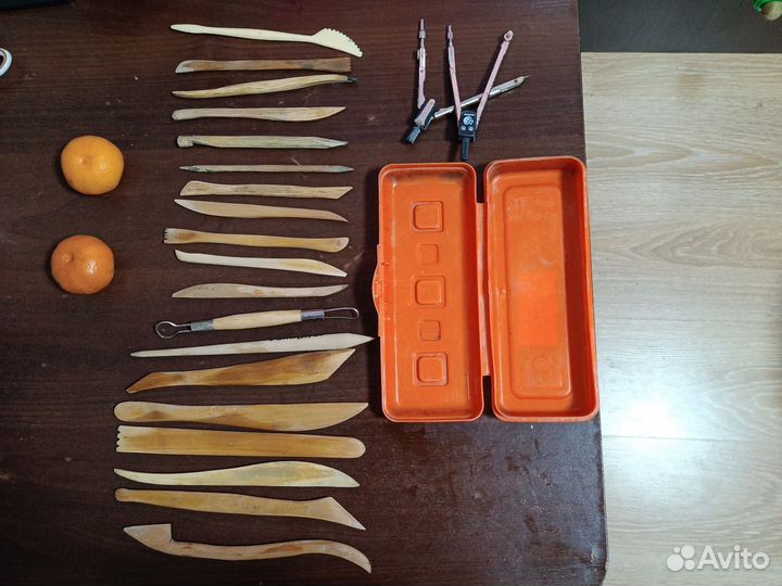 Стеки для лепки пакетом с пеналом