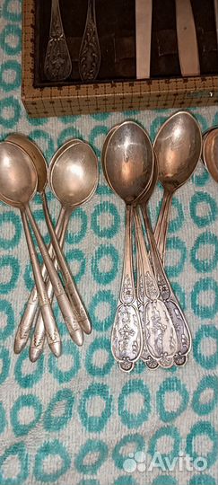 Набор столовых приборов мельхиор