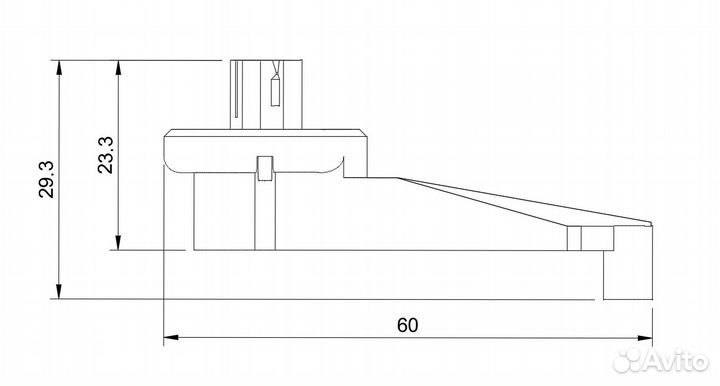 7L0907511AL Тяга привода заслонки климата VAG