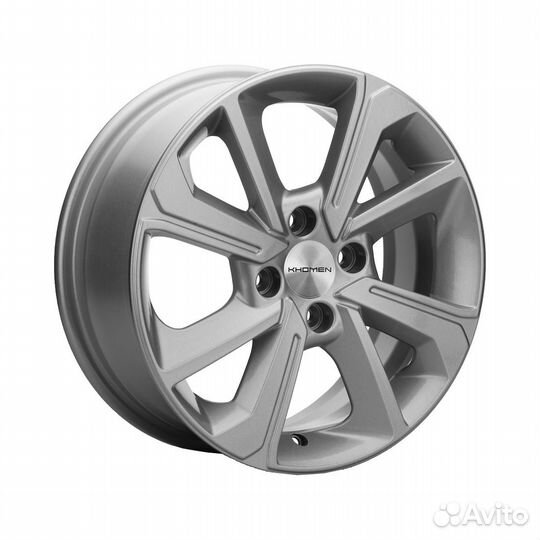 Литые диски 6x15 4x98 58.6 ET36 khomen KHW 1501 F-silver