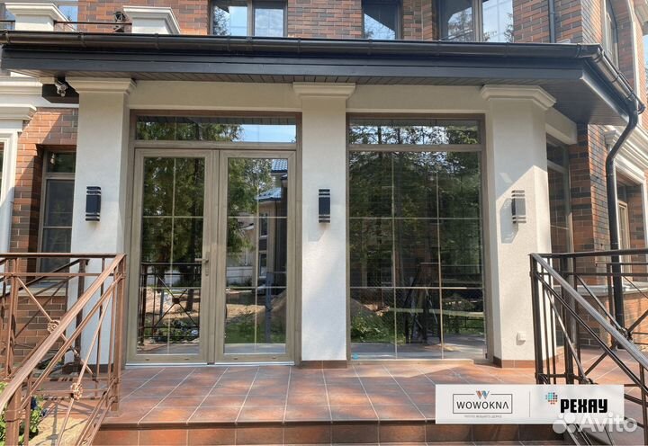 Алюминиевое панорамное остекление веранды