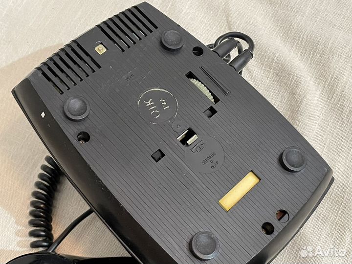 Телефон дисковый черный - Винтаж