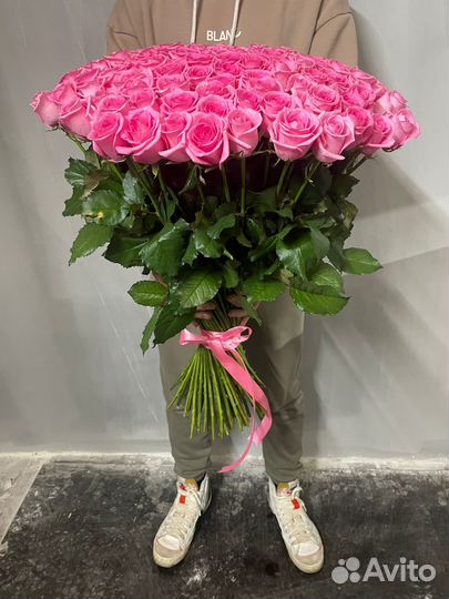 Розовые розы доставка
