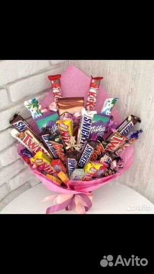 Сладкие букеты,детские,мужские,композиции