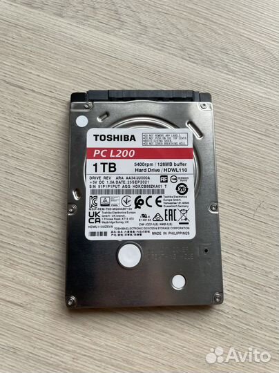 Жесткий диск Toshiba PC L200 1 TB(тб)