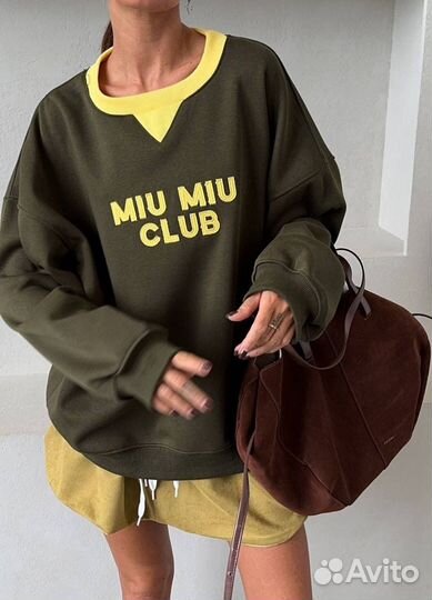 Бомбовый свитшот Miu Miu