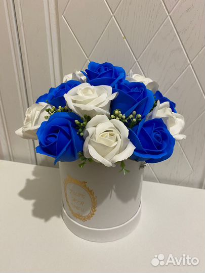 Букет из мыльных роз