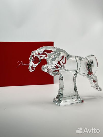 Скульптура Baccarat Прыгающая лошадь 28*20см