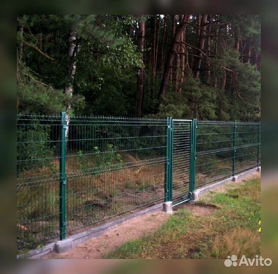 Сетка для забора 3d