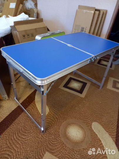 Стол складной усиленный 120/60 +4 стула
