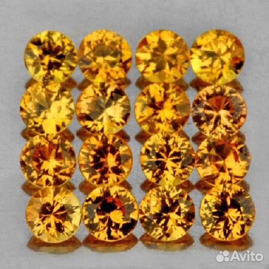 Сапфир натуральный 1,09Ct 2,0мм 25шт VVS Цейлон