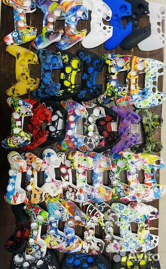 Силиконовые чехлы защитные для джойстика ps4