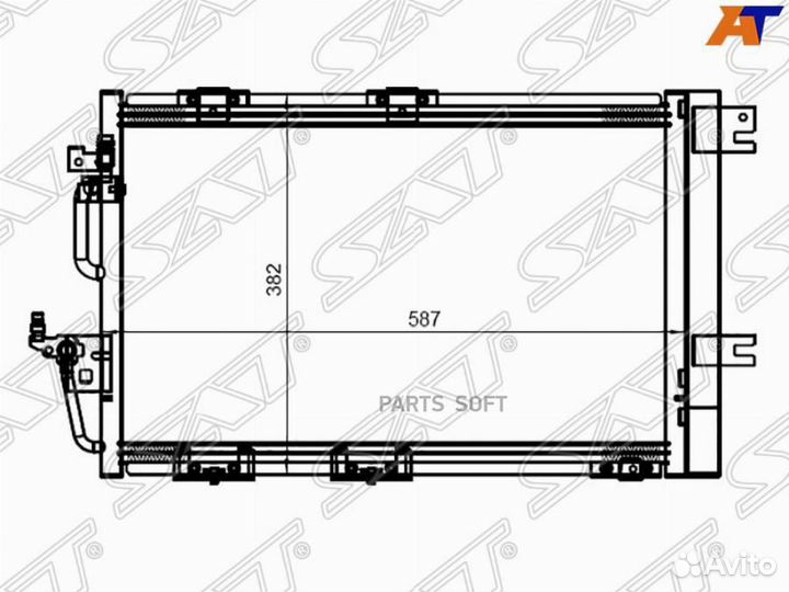 Конденсер opel astra -13