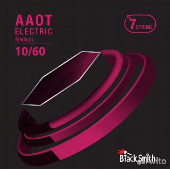 Струны для 7 струнной электрогитары BlackSmith aaot Electric Medium 10/60