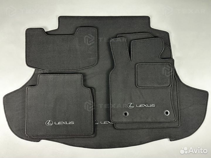 Коврики для Lexus ES VII салон и багажник ворсовые