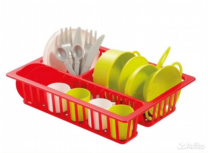 Набор детской посуды в сушилке Ecoiffier ECO606