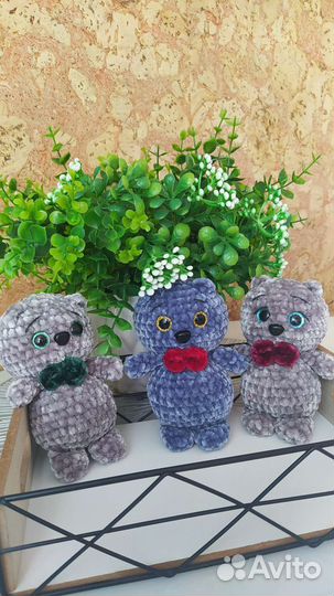 Вязанные плюшевые игрушки