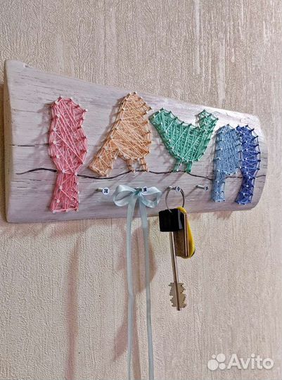 Ключница ручной работы настенная 