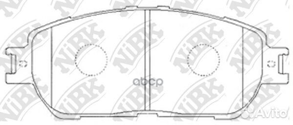 PN1480-nibk колодки дисковые п Lexus ES 250/30