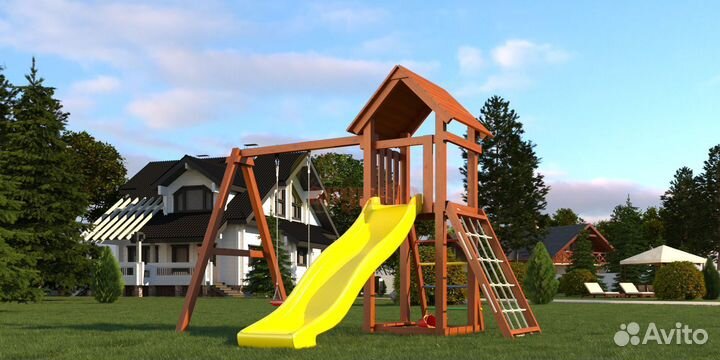 Детская игровая площадка Савушка Мастер 7(махагон