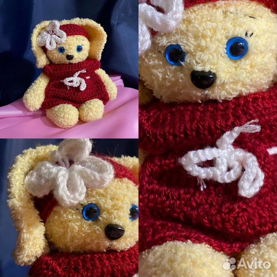 Вязанная зайка