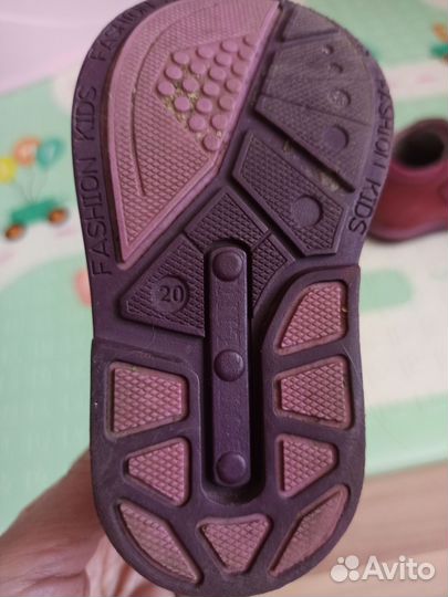 Ботинки демисезонные для девочки 20 размер