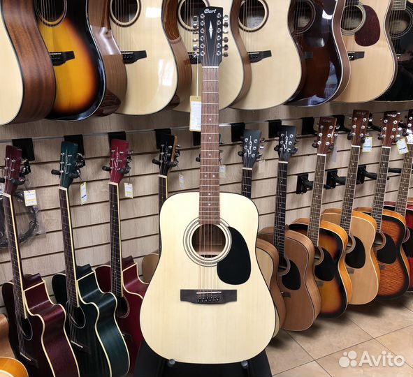 12 струнная гитара Cort AD810-12-OP +чехол