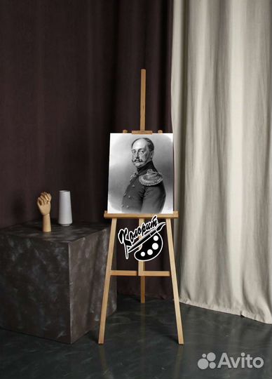 Николай 1й портрет на холсте 40х50см