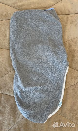 Пеленка кокон флисовая на липучке