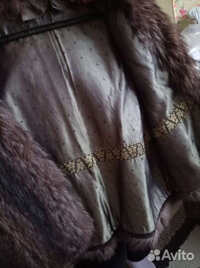 Шуба из енота