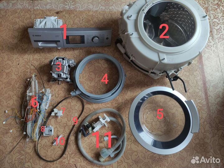 Запчасти для стиральной машины bosch logixx 6