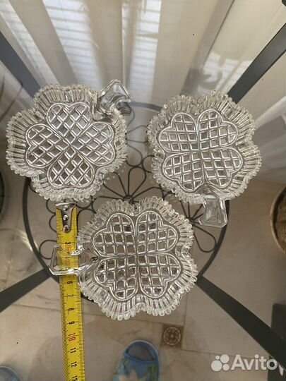 Рюмки вазы салатники графины СССР разные