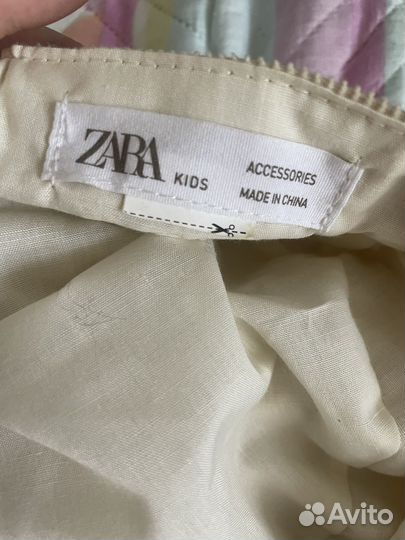 Берет кепка zara вельветовый для девочки, 50-52