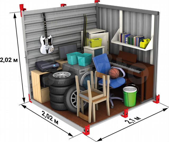 Аренда склада 4,2 м² для хранения вещей