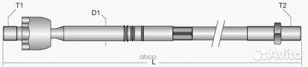 Тяга рулевая перед прав/лев meax6343 Moog