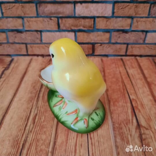 Цыплёнок статуэтка пасха подставка для яйца фарфор