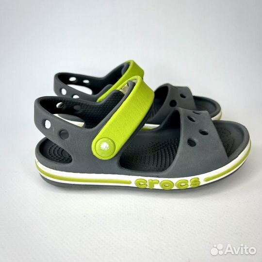 Сандалии Crocs C8 оригинал серые