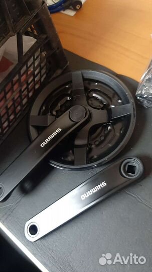 Система шатунов на 3 скорости shimano